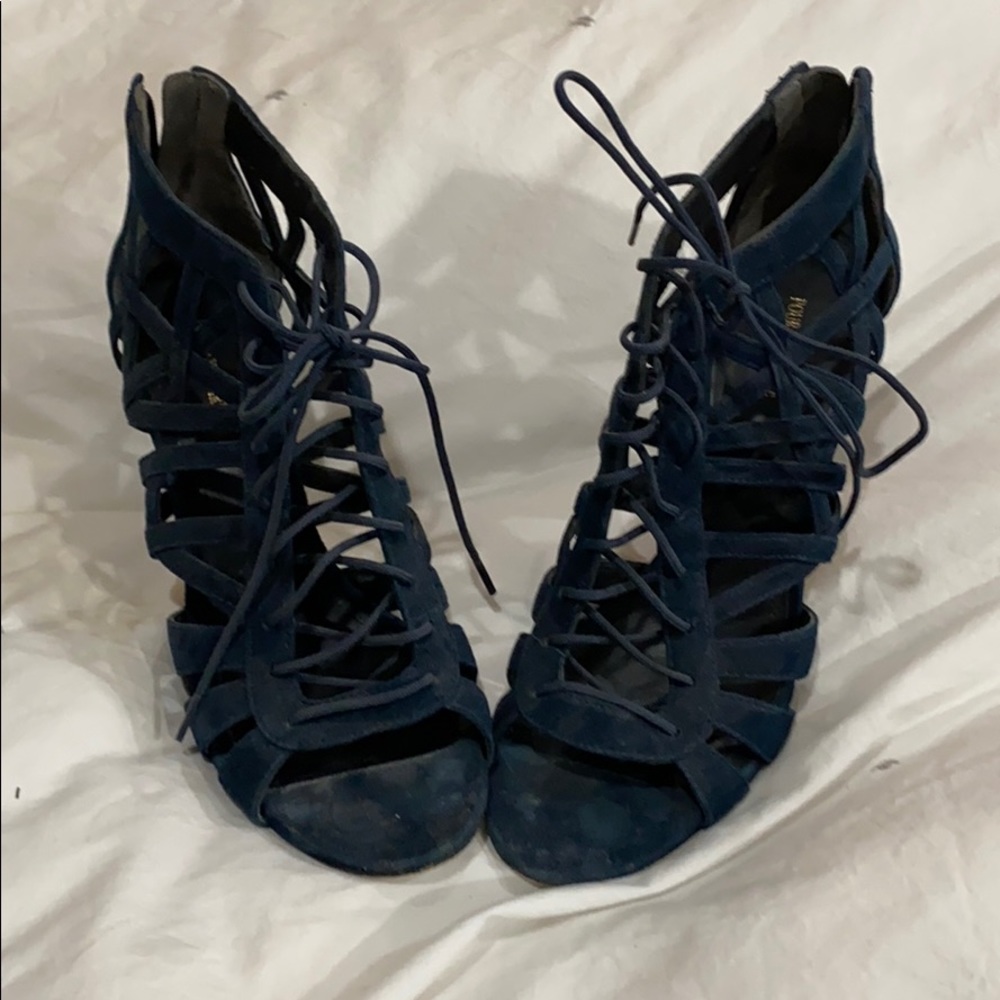 Blue suede shoes